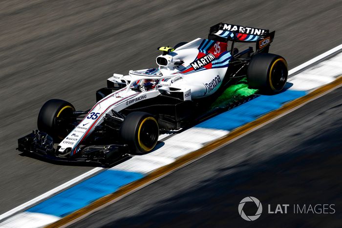 Sergey Sirotkin, Williams FW41, con parafina