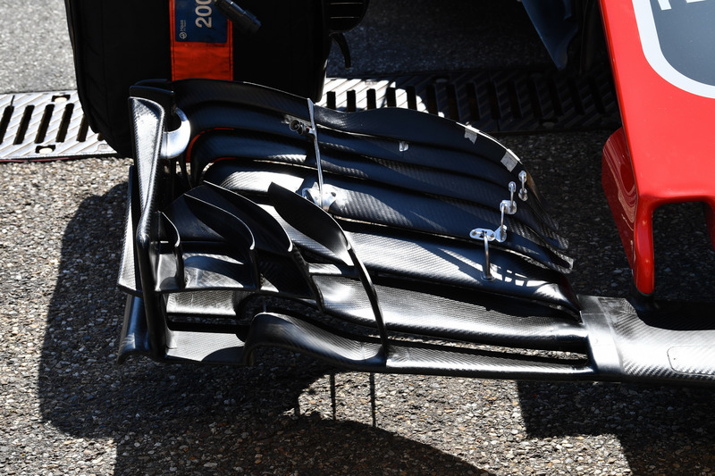 Haas F1 Team VF-18 front wing detail