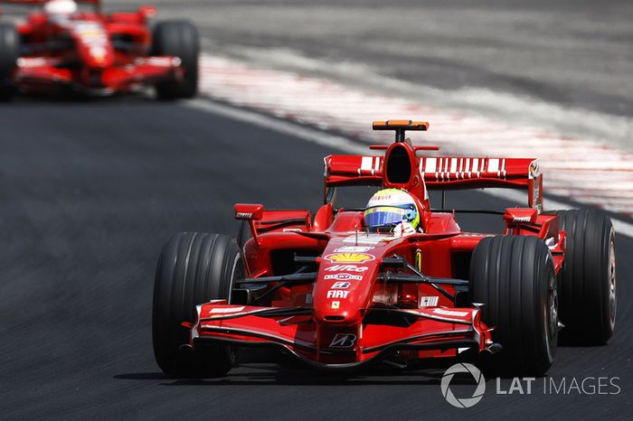 Felipe Massa, Ferrari F2007 y Kimi Raikkonen, Ferrari F2007