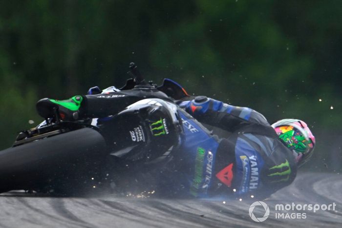Caída de Franco Morbidelli, Yamaha Factory Racing