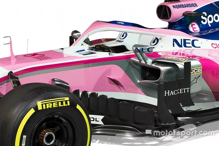 Détail de la livrée Racing Point 