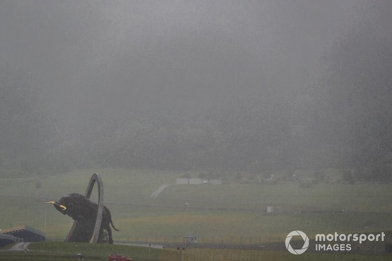 Importante lluvia en el Red Bull Ring