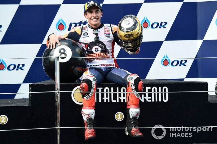 Podio: il vincitore della gara Marc Marquez, Repsol Honda Team