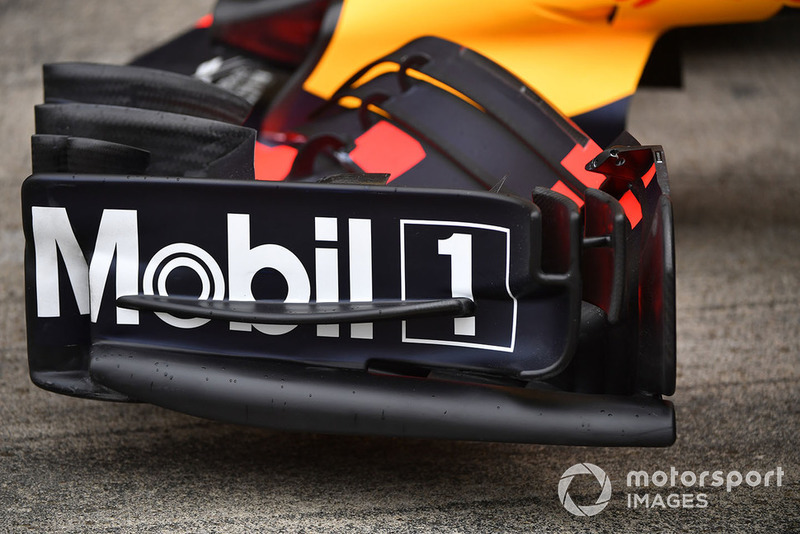 Alerón delantero en Red Bull Racing RB14