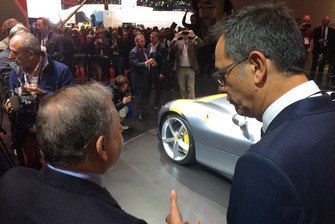 Jean Todt, Presidente FIA, allo stand Ferrari