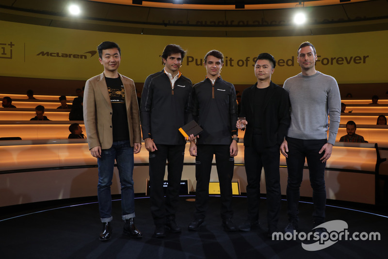 Carl Pei, Carlos Sainz Jr. Lando Norris Xi Zeng, Eric Gass