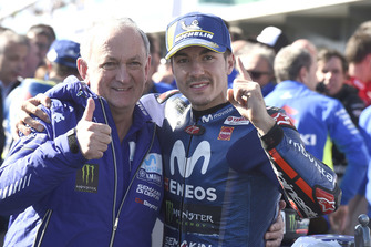Le vainqueur Maverick Viñales, Yamaha Factory Racing, Ramon Forcada, Yamaha Factory Racing