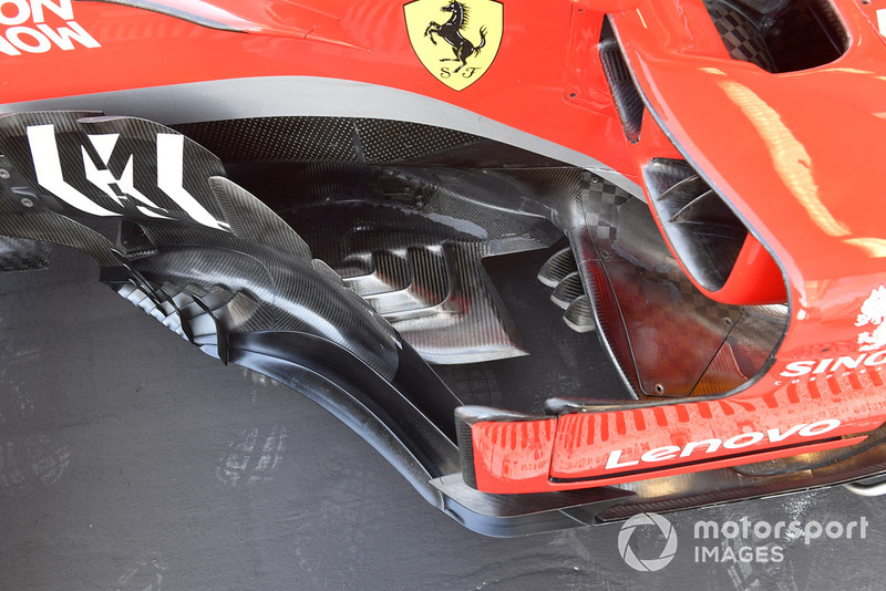 Ferrari SF71H barge board detail
