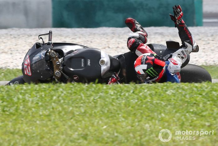 Alex Rins, Team LCR Honda crash