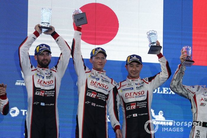 Ganadores #7 Toyota Gazoo Racing Toyota TS050: Mike Conway, Jose Maria Lopez, Kamui Kobayashi 