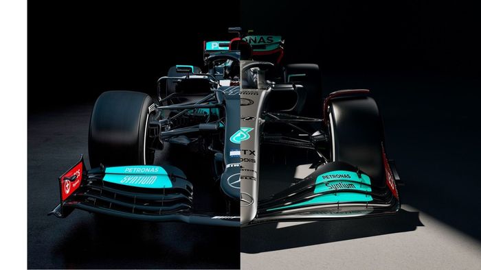 Comparación Mercedes W12 vs. Mercedes W13