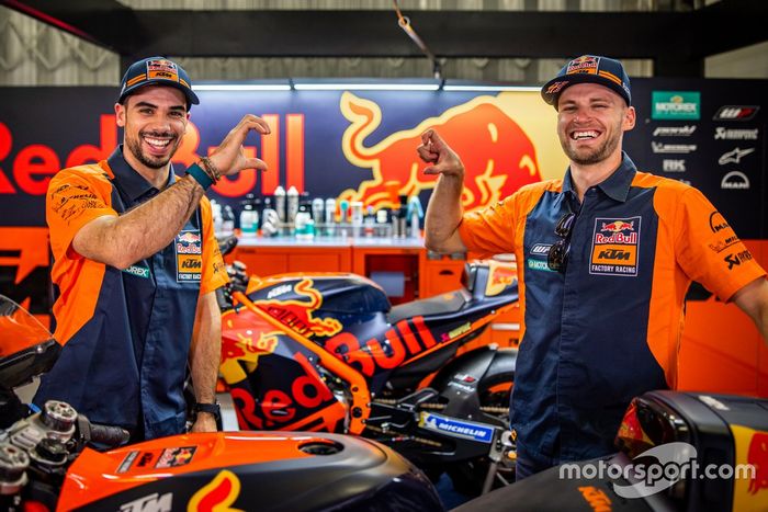 Miguel Oliveira, Red Bull KTM Factory Racing y Brad Binder, Red Bull KTM Factory Racing