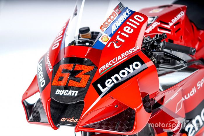 Detalle de la Ducati Desmosedici GP21