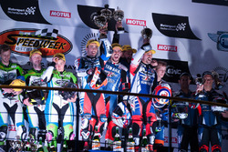 Podium: #96 Mot Ain Yamaha R1: Hugo Clere, Alexis Masbou, Robin Mulhauser, #48 Voelpker NRT48 by Sch