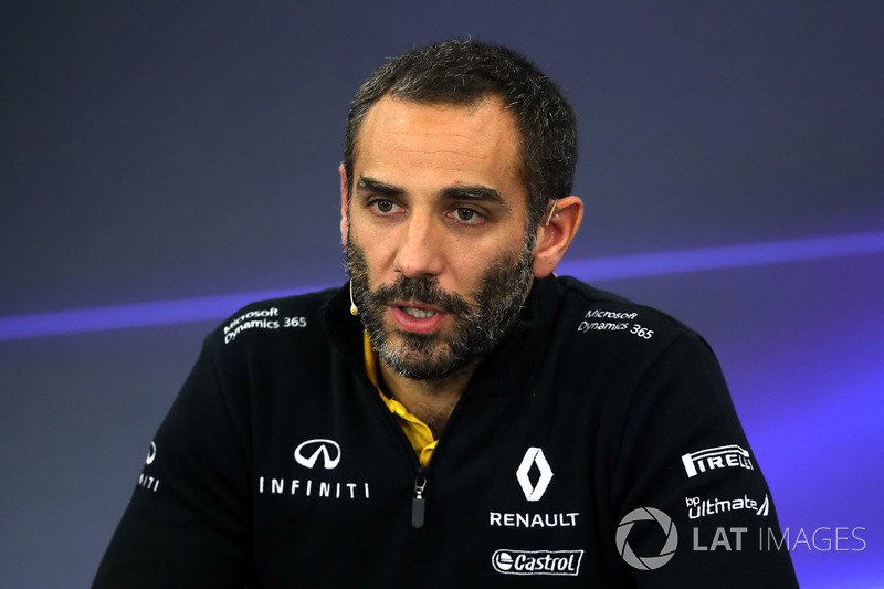 Cyril Abiteboul, Renault Sport F1 Managing Director in the Press Conference