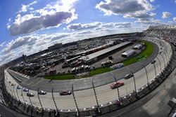 A general view of the track from turn one