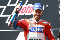 Podium: Race winner Andrea Dovizioso, Ducati Team