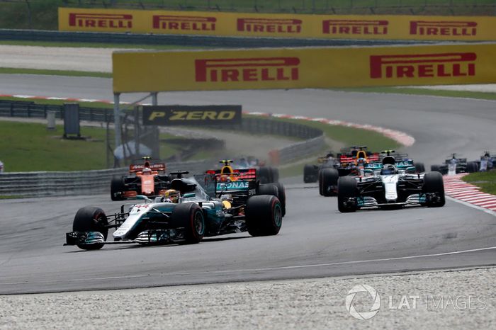 Arrancada Lewis Hamilton, Mercedes AMG F1 W08