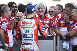 Third place Jorge Lorenzo, Ducati Team, Gigi Dall'Igna, Ducati Team General Manager