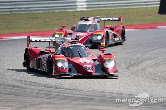 #55 Mazda Motorsports Mazda Prototype: Jonathan Bomarito, Tristan Nunez, #70 Mazda Motorsports Mazda Prototype: Joel Miller, Tom Long