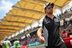 Sergio Perez, Sahara Force India F1 on the drivers parade