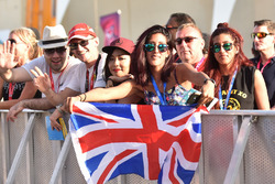 Fans and Union flag