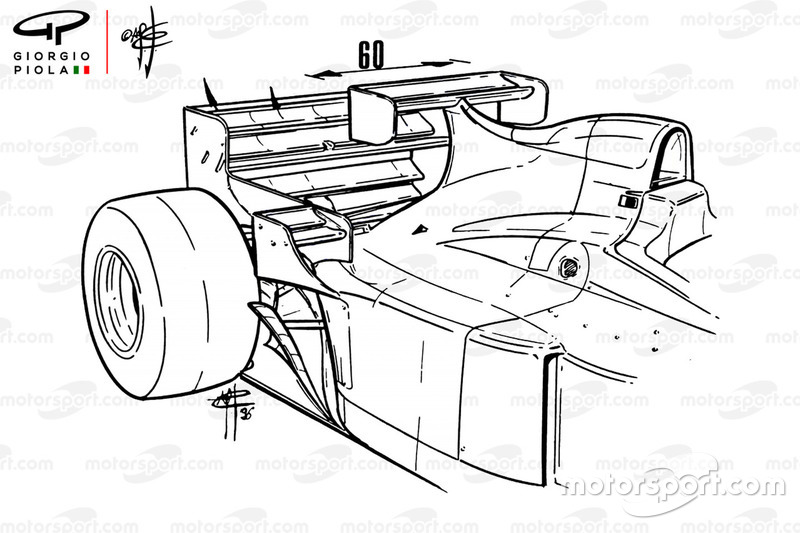 Jordan 196 ala extra GP de Mónaco