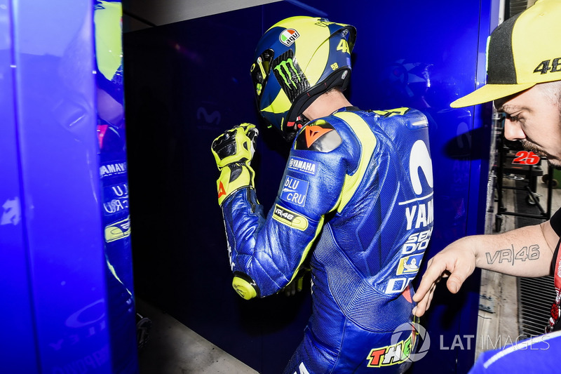 Valentino Rossi, Yamaha Factory Racing, después del accidente