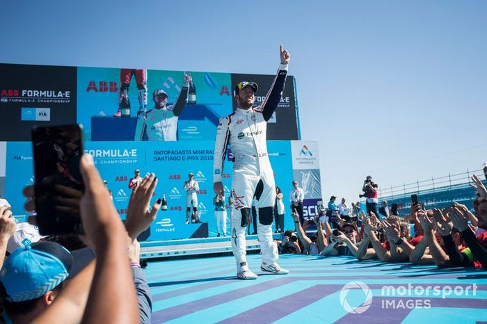 Ganador, Sam Bird, Envision Virgin Racing celebra