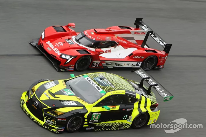 #31 Whelen Engineering Racing Cadillac DPi: Chase Elliott, Felipe Nasr, Pipo Derani, Mike Conway, #14 VasserSullivan Lexus RC F GT3, GTD: Jack Hawksworth, Aaron Telitz, Oliver Gavin, Kyle Kirkwood