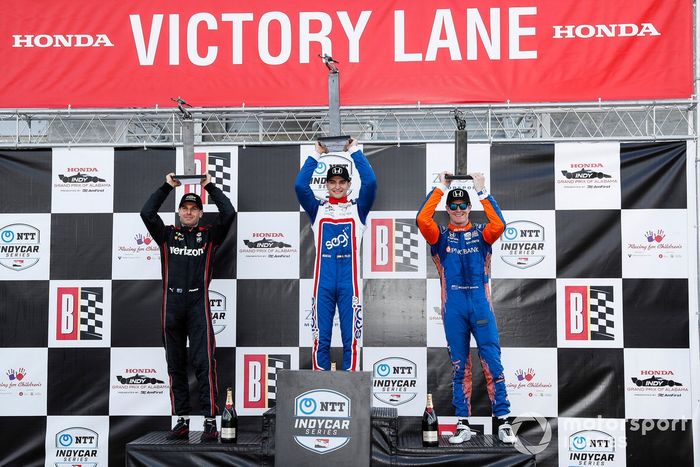 Podio: Will Power, Team Penske Chevrolet, Alex Palou, Chip Ganassi Racing Honda, Scott Dixon, Chip Ganassi Racing Honda, Scott Dixon, Chip Ganassi Racing Honda