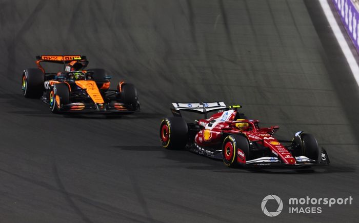 Lewis Hamilton, Ferrari, Lando Norris, McLaren