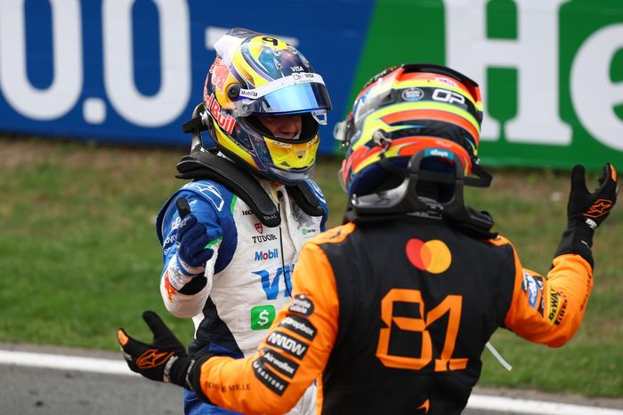 Oscar Piastri, McLaren, Isack Hadjar, Racing Bulls