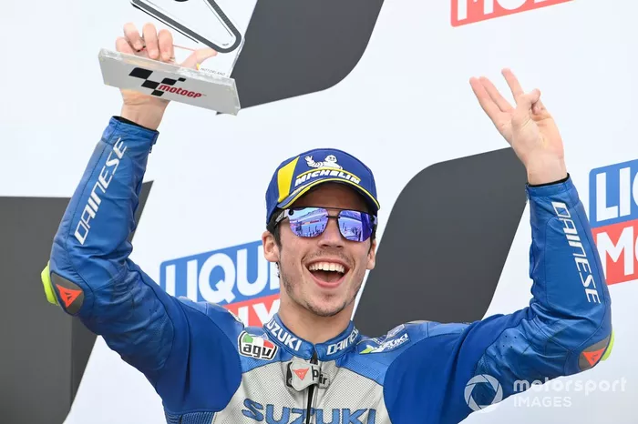 Podio: tercer lugar Joan Mir, Team Suzuki MotoGP