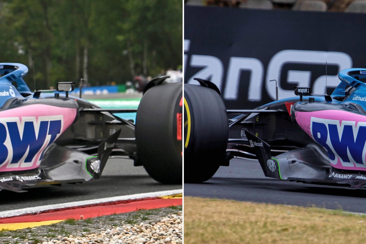 Comparación del suelo del Alpine A522