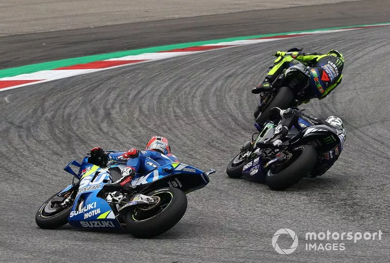 Valentino Rossi, Yamaha Factory Racing, Maverick Vinales, Yamaha Factory Racing, Alex Rins, Team Suzuki MotoGP