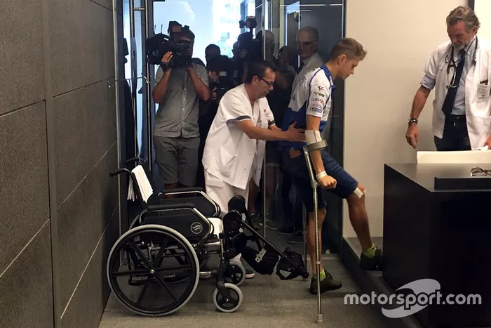 Tito Rabat, Avintia Racing en el hospital
