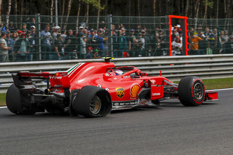 Kimi Raikkonen, Ferrari SF71H so zadnou punkciou na kole jeden