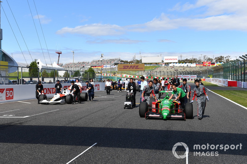 Benetton B188 lors des Legends F1 30th Anniversary Lap Demonstration