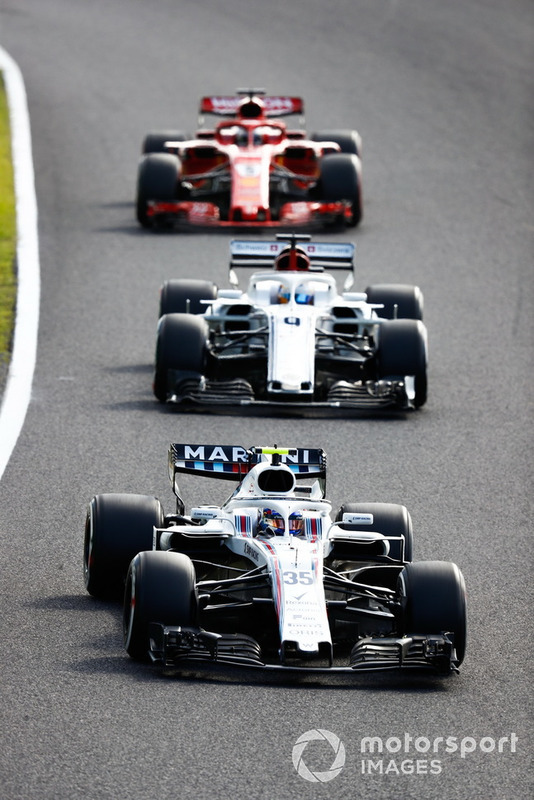 Сергій Сироткін, Williams FW41, Маркус Ерікссон, Sauber C37, Себастьян Феттель, Ferrari SF71H