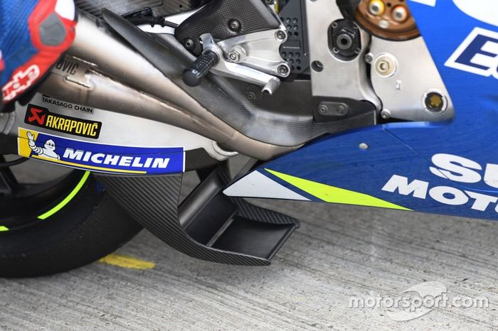 Detalle aerodinámico de Team Suzuki MotoGP