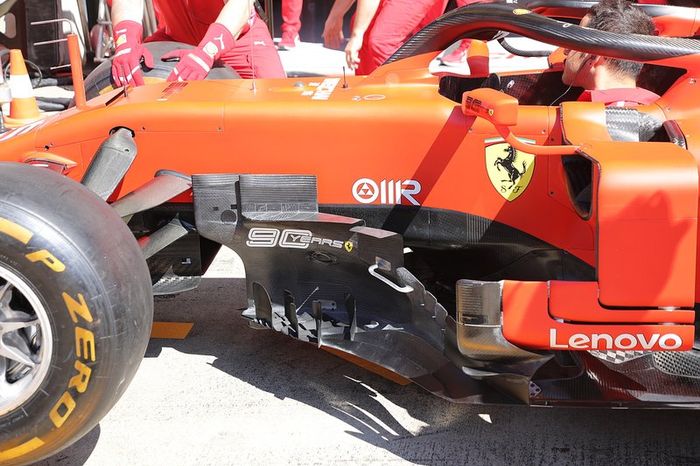 Detalhe do carro da Ferrari na Áustria