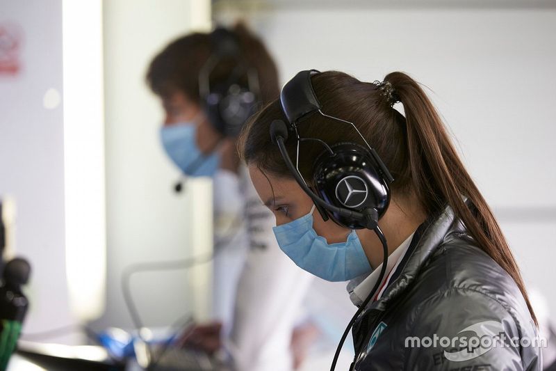 Mercedes F1 AMG team members