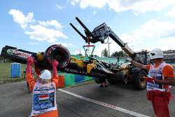 Разбитый RS17 Джолиона Палмера, Renault Sport F1 Team