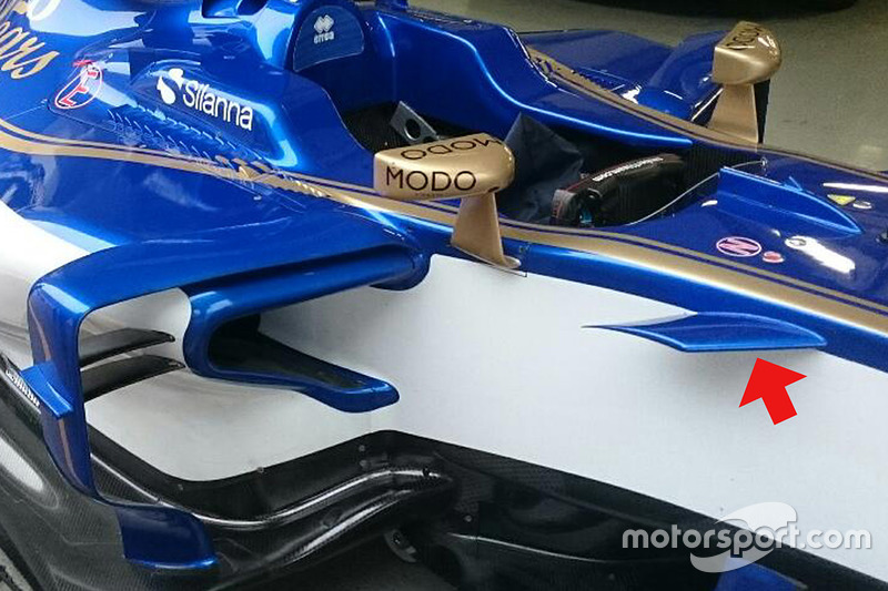 Sauber C36 side detail