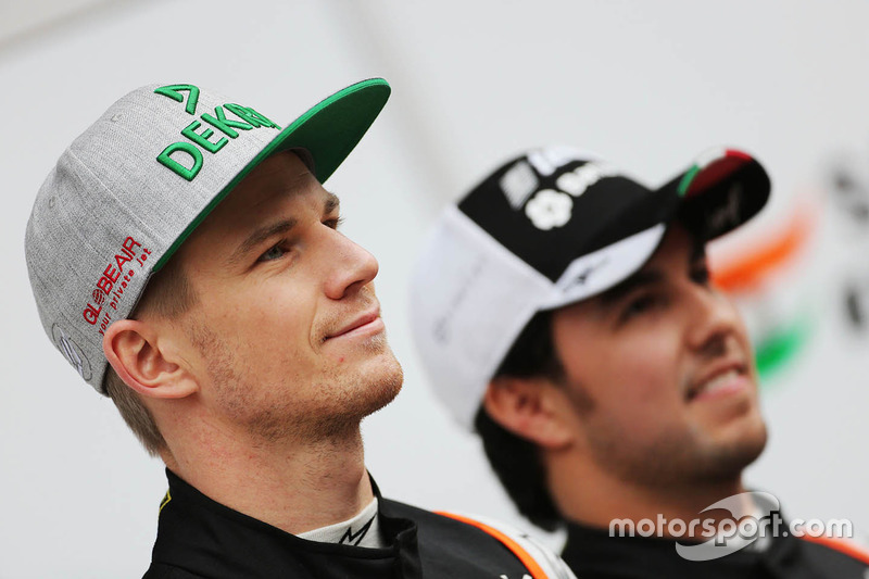 Sergio Perez, Sahara Force India F1 e Nico Hulkenberg, Sahara Force India F1