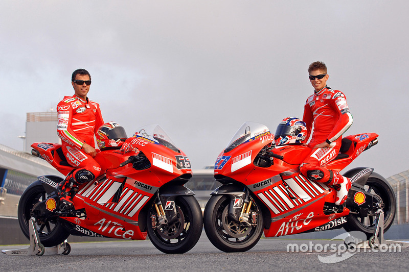 Loris Capirossi, Ducati Team e Casey Stoner, Ducati Team