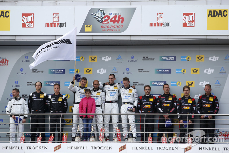 Het podium met Renger van der Zande op de tweede plaats