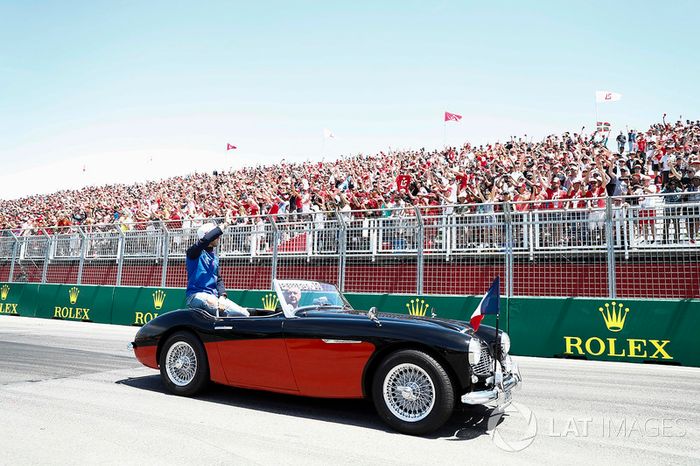 Pierre Gasly, Toro Rosso, en el drivers parade