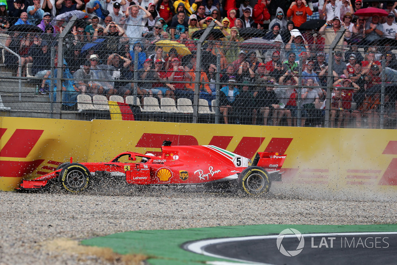 Accidente de Sebastian Vettel, Ferrari SF71H
